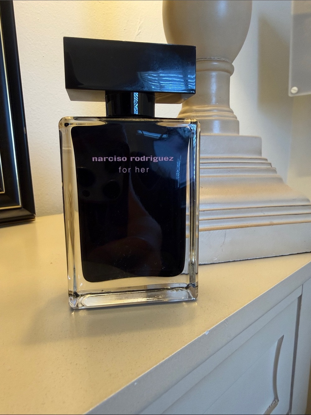 Narciso Rodriguez For Her Eau de Parfum Bottle - Black and Clear Glass